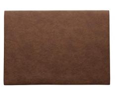 ASA Vegan Leather Tischset, Polyurethane, Caramel, 46 x 33 cm