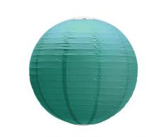 Block Papier-Lampenschirm 45cm jadegrün