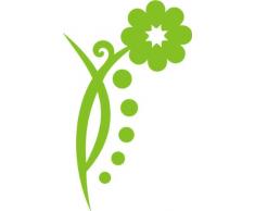 INDIGOS 4051095595809 Wandtattoo, Vinyl, lindgrün, 60 x 10 x 10 cm