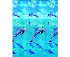 Kleine Wolke 5201148305 Duschvorhang Dolphin, 180 x 200 cm, Multicolor