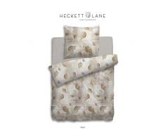 Heckett Lane Bettwäsche Biber Sand Größe 135x200 cm (80x80 cm)