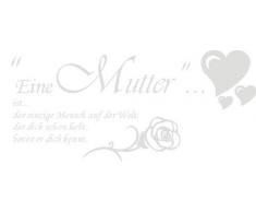 INDIGOS 4051719354812 Wandtattoo, Vinyl, silber, 60 x 10 x 10 cm