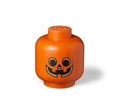 LEGO Iconic Opbergbox Hoofd Pompoen Groot-Oranje, Groß