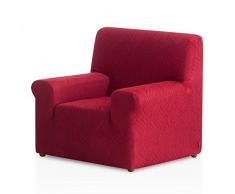 Bartali Stretch Sesselhusse Aitana- Farbe Granatrot -1 Sitzer (von 50 bis 90 cm)