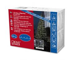 Konstsmide 3657-200 Micro LED Kompakt System Erweiterung: Lichterkette / für Außen (IP44) / 100 kalt weiße Dioden / schwarzes Softkabel