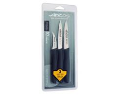 Arcos 189500 Paring Messer Set, Acier_inoxydable, Schwarz, Normal