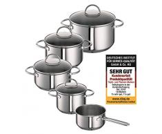 Rohe Germany Meister-Set Ravenna, 5 tlg Topfset, Edelstahl 18/10
