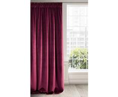 Eurofirany Vorhang Velvet Bordeaux Samt 1 Stk. Weich Kräuselband Edel Elegant Hochwertig Glamour Schlafzimmer Wohnzimmer Lounge, Stoff, 140x270cm