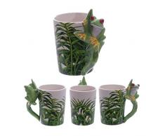 Tasse Becher Kaffeebecher Teetasse 350 Ml Keramik Motiv Frosch Laubfrosch