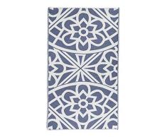 Bersuse Santorini Türkisches Handtuch, 100 % Bio-Baumwolle, 94 x 178 cm, Marineblau, 1 Stück