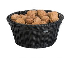 Saleen Mehrzweck-Korb, Gastrotauglich, Rund, Durchmesser: 25 cm, Kunststofffaser, Schwarz, 02010119101