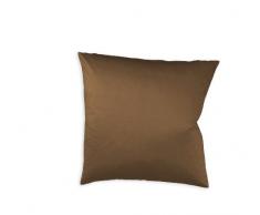 Fleuresse Colours Kissenbezug, Mako Satin, Zartbitter, 80 x 80 cm