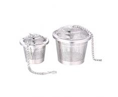 SIPLIV 2 pack langlebig edelstahl teefilter teesieb wiederverwendbare teesieb filtert tee intervall diffusor spice sperrung - fass stil