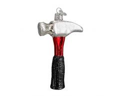 Old World Christbaumschmuck Klauenhammer 4.500 Rot, Schwarz, Silber