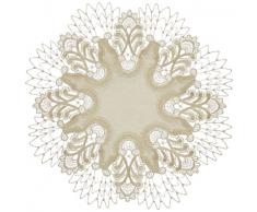 Plauener Spitze by Modespitze 4048M02_11_32 Tischdecke Oslo, Größe 32 cm, rund