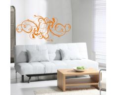 INDIGOS 4052166087605 Wandtattoo w479 Pflanze Tribal Wandaufkleber 120 x 58 cm, orange