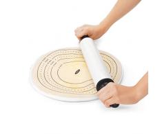 OXO Good Grips Silicone Dough Rolling Bag Silikonausrollbeutel für Teig, Silikon, 5,08 x 20,32 x 20,32 cm, weiß