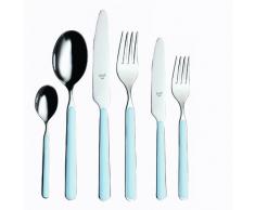 Mepra SPA 10A622036 Besteckgarnitur, Design Millenium, Himmelblau, 36-teilig