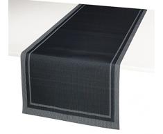 Vent Du Sud chtyucpvcad yuco Tischläufer PVC/Polyester 46 x 140 cm, PVC, Basalte, 140x46x0,5 cm