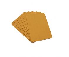 Filz Platzset 6 Stück Tischmatte runde Ecken 5mm dick Beige