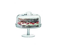 LSA - Serve Kuchenplatte - Tortenplatte & Haube 26.5cm/25cm - klar