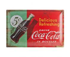 Nostalgic-Art 24005 Coca-Cola - Delicious Refreshing Green, Blechschild 40x60 cm