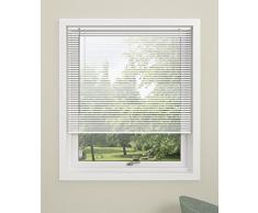 Debel Twist Jalousie, Aluminium, 100 x 130 cm, Silberfarben, weiß, 90 x 160 cm