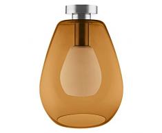 LEDVANCE Vintage Edition 1906, Deckenleuchte mit E27 Sockel, Oranges Glas, Ohne Leuchtmittel, Cone