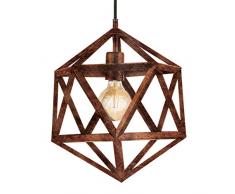 EGLO EMBLETON Hängeleuchte Stahl 60 W, kupfer-antik