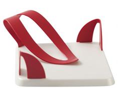 Ecoplast Serviettenhalter in Tulpenform, Kunststoff, 19,4x19,4x8,5 cm, Perlmutt oder Rot