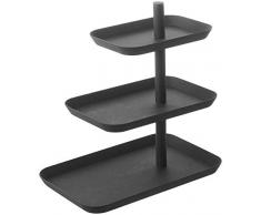 YAMAZAKI Tower Etagere, Stahl, Schwarz, One Size
