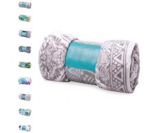 AmeliaHome Kuscheldecke, Polyester, Ornament, 220 x 240