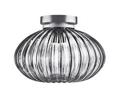 LEDVANCE Vintage Edition 1906, Deckenleuchte mit E27 Sockel, Rauchgraues Glas, Ohne Leuchtmittel, Carved Pumpkin