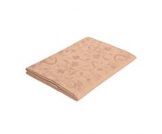 Vaitkute 110014 Tischdecke Minija 148 x 230 cm, in glänzendem Jacquard, einfach gesäumt, 100% Leinen, 60 Celsius waschbar, 207 g/m2, beige / natur
