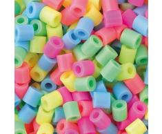 Bügelperlen, Größe 5x5 mm, Lochgröße 2,5 mm, pastellfarben, medium, 5000sort.