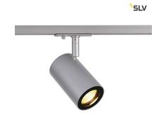 SLV ENOLA_B TRACK SPOT, QPAR51 silbergrau 50W, inkl. 1P.-Adapter Leuchte, Aluminium, 0 W, grau