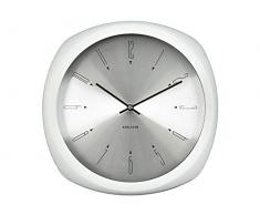 Karlsson Aesthetic Uhr, Wanduhr, Aluminium, Weiß, One Size