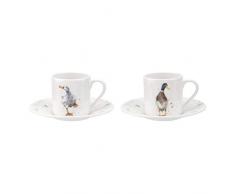 Wrendale Demitasse Tasse mit Untersetzer S/2 (Ducks)