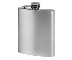 Leopold Vienna LV00526 Flachmann mittel 220 ml 98 x 24 x 128 mm, Edelstahl matt gebÃ¼rstet