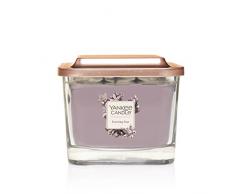 Yankee Candle Elevation Kollektion mit Plattformdeckel Mittelgroße quadratische Duftkerze mit 3 Dochten, Evening Star