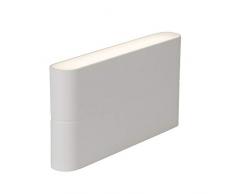 AEG Außenwandleuchte, 2-flammig, Aluminium, 6 W, weiß