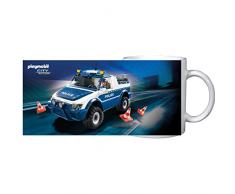 PLAYMOBIL United Labels City Action-Tasse Becher Cup Kaffee Polizei, 320 ml, Bunt, 320Ml