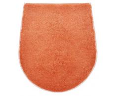 Grund Badteppich 100% Polyacryl, ultra soft, rutschfest, ÖKO-TEX-zertifiziert, 5 Jahre Garantie, CARMEN, WC-Deckelbezug 47x50 cm, apricot