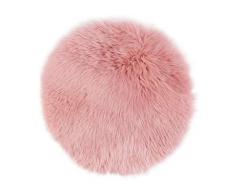 Gözze Stuhlkissen aus Schaffell, ø 38 cm, Altrosa, 40149-39-3838