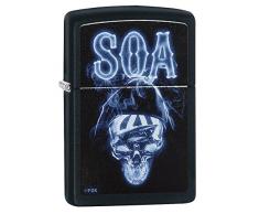 Zippo 2.003.710 Feuerzeug Sons of Anarchy, SOA, schwarz matt