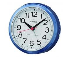 Seiko Funkwecker, Kunststoff, Blau, 11,8 x 10,8 x 6,3 cm