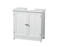 Premier Housewares Waschbeckenschrank aus Holz, Weiß