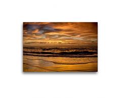 Premium Textil-Leinwand 45 x 30 cm Quer-Format Tversted Strand/DK | Wandbild, HD-Bild auf Keilrahmen, Fertigbild auf hochwertigem Vlies, Leinwanddruck von Marion PeuÃner