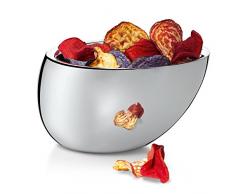 Philippi Scoop Snackschale, Edelstahl, Silber, 15 x 15 x 9 cm