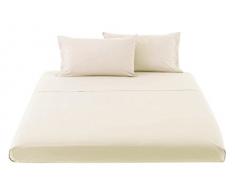 Galileo Casa Weiche Nächte Bettwäsche, Baumwolle 160 x 190 cm Beige (Sabbia)